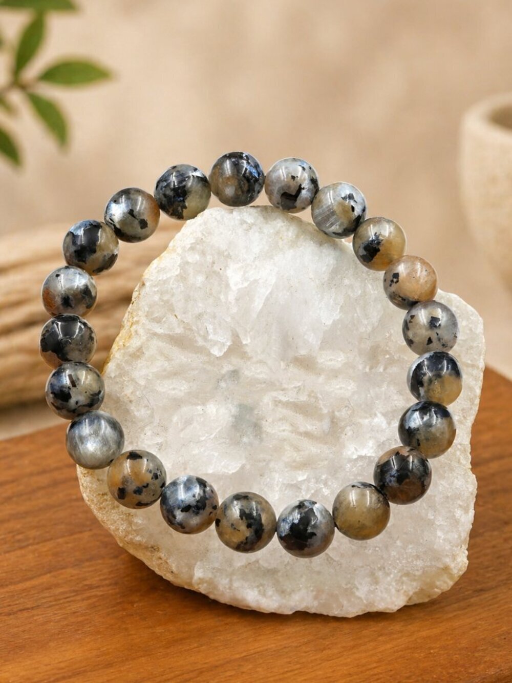 High Flash Black Moonstone Bracelet | Handmade - Picture 7 of 7